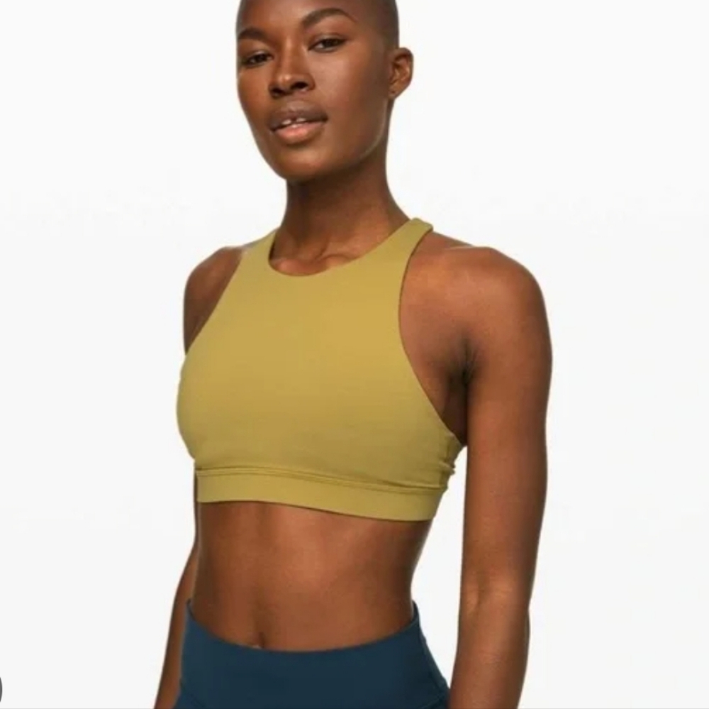 Spyder Women's Olive Green Sports Bra Removable Pads Size Med BS2